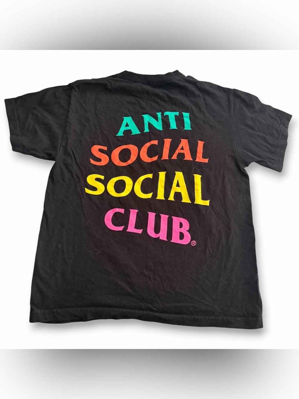Anti Social Social Club ASSC All Talk Black/Multi Tee FW21 Short Sleeve Sz Med